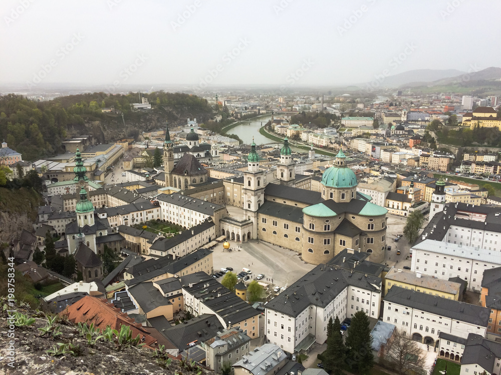 View on Salzburg seen from the fortress