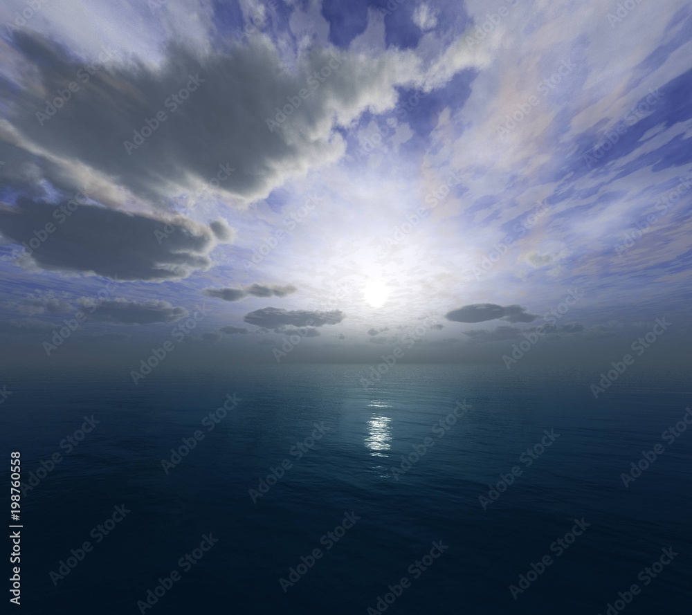beautiful sea sunset, light among the clouds above the water
beautiful sea sunset, light among the clouds above the water