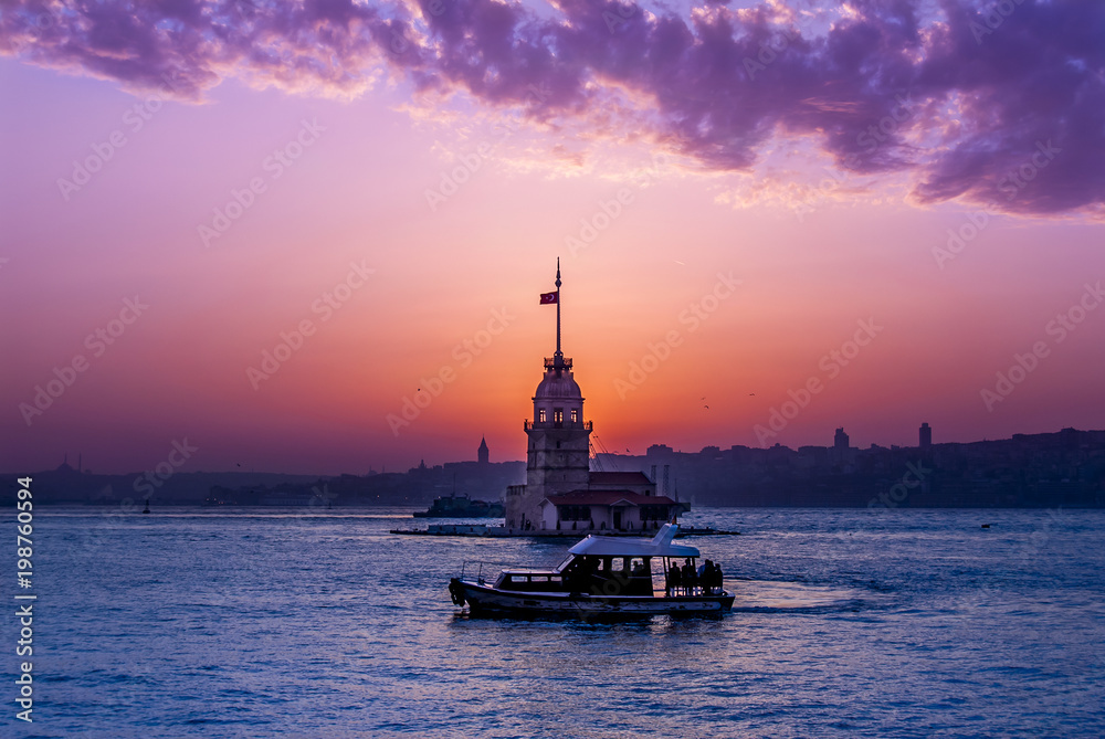 Istanbul, Turkey, 19 April 2006: The Maiden's Tower