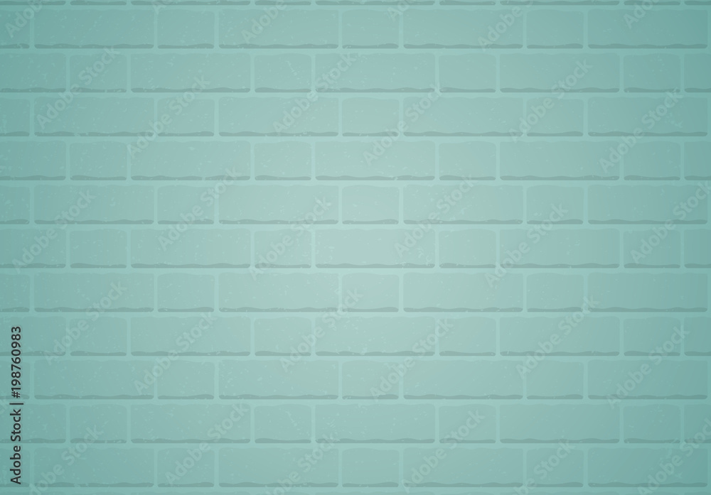 Fototapeta premium Seamless pattern blue brick wall vector background. EPS 10 Vector