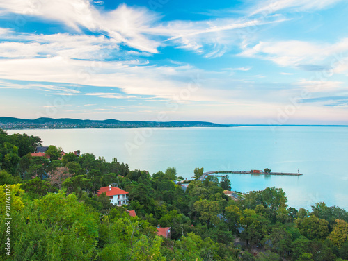 Lake Balaton in summer