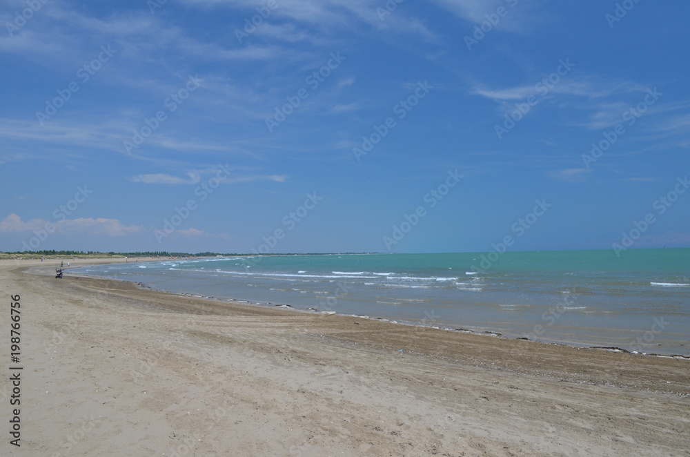 Niebieski krajobraz wybrzeżą Adriatyku, Punta Sabbioni