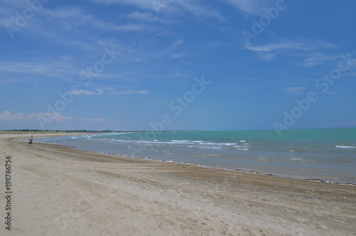 Niebieski krajobraz wybrze     Adriatyku  Punta Sabbioni