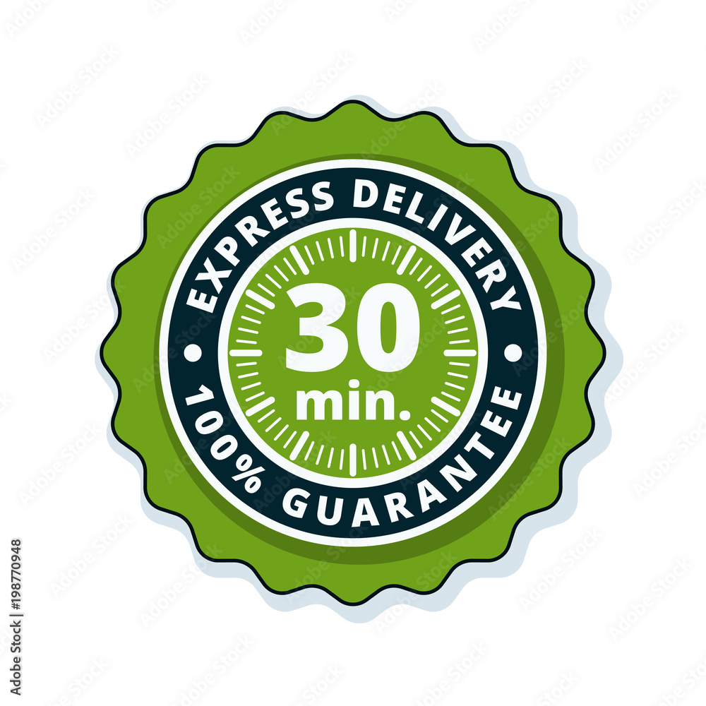 30 minutes Express Delivery illustration 30 minutes Express Delivery illustration