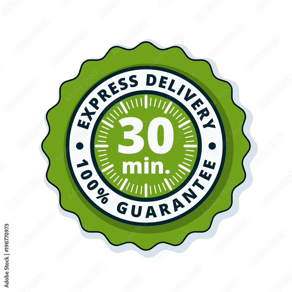 30 minutes Express Delivery illustration 30 minutes Express Delivery illustration