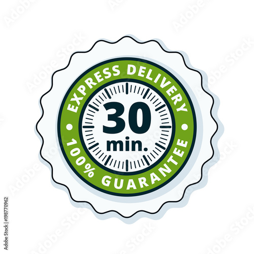 30 minutes Express Delivery illustration