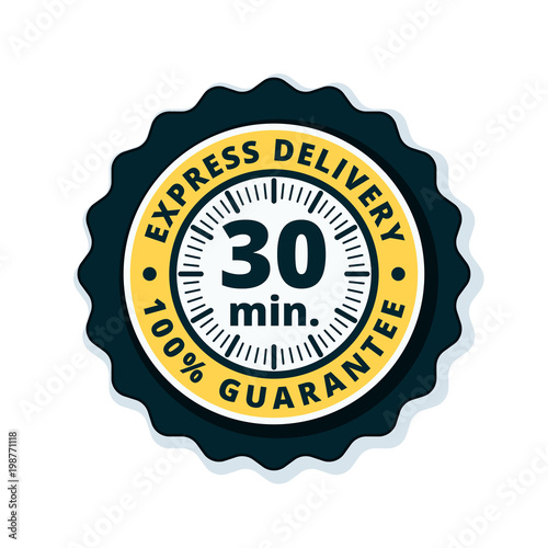 30 minutes Express Delivery illustration