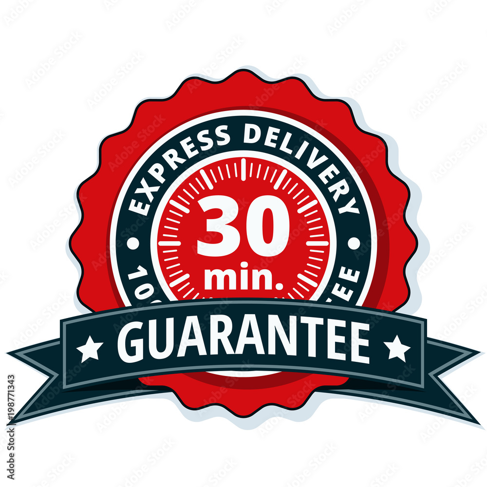 30 minutes Express Delivery illustration 30 minutes Express Delivery illustration