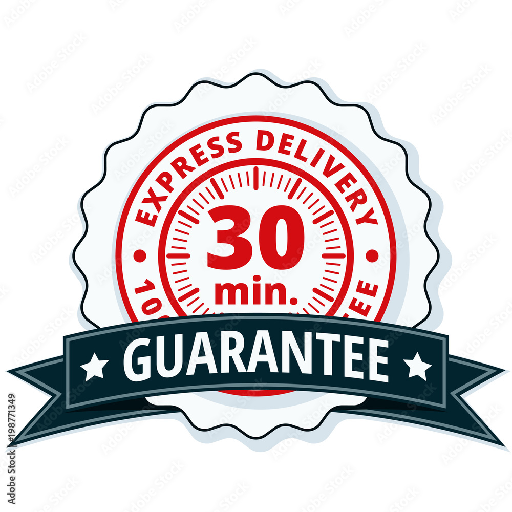 30 minutes Express Delivery illustration 30 minutes Express Delivery illustration
