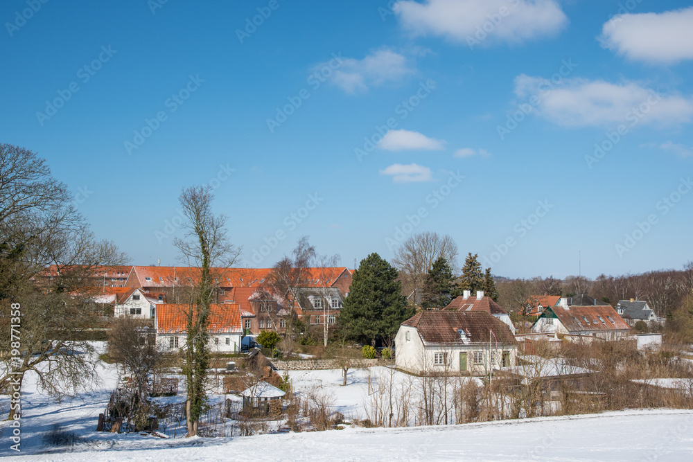 Fototapeta premium town of Vordingborg in Denmark