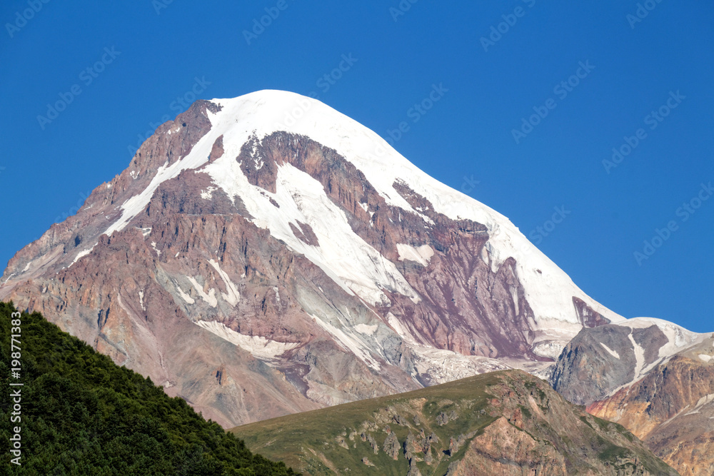 Mount Kazbek, Caucasus Mountains, Georgia, Stepantsminda, Kazbegi
