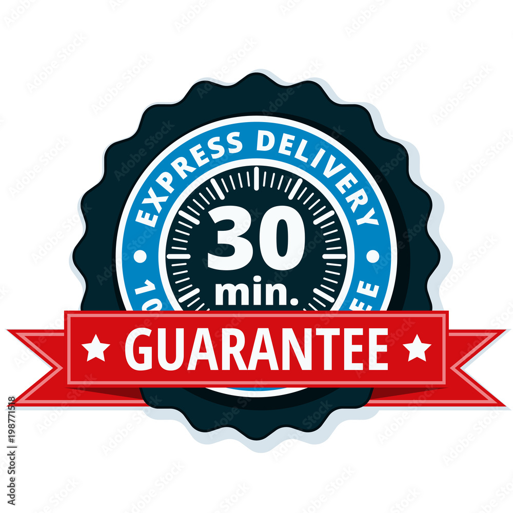 30 minutes Express Delivery illustration