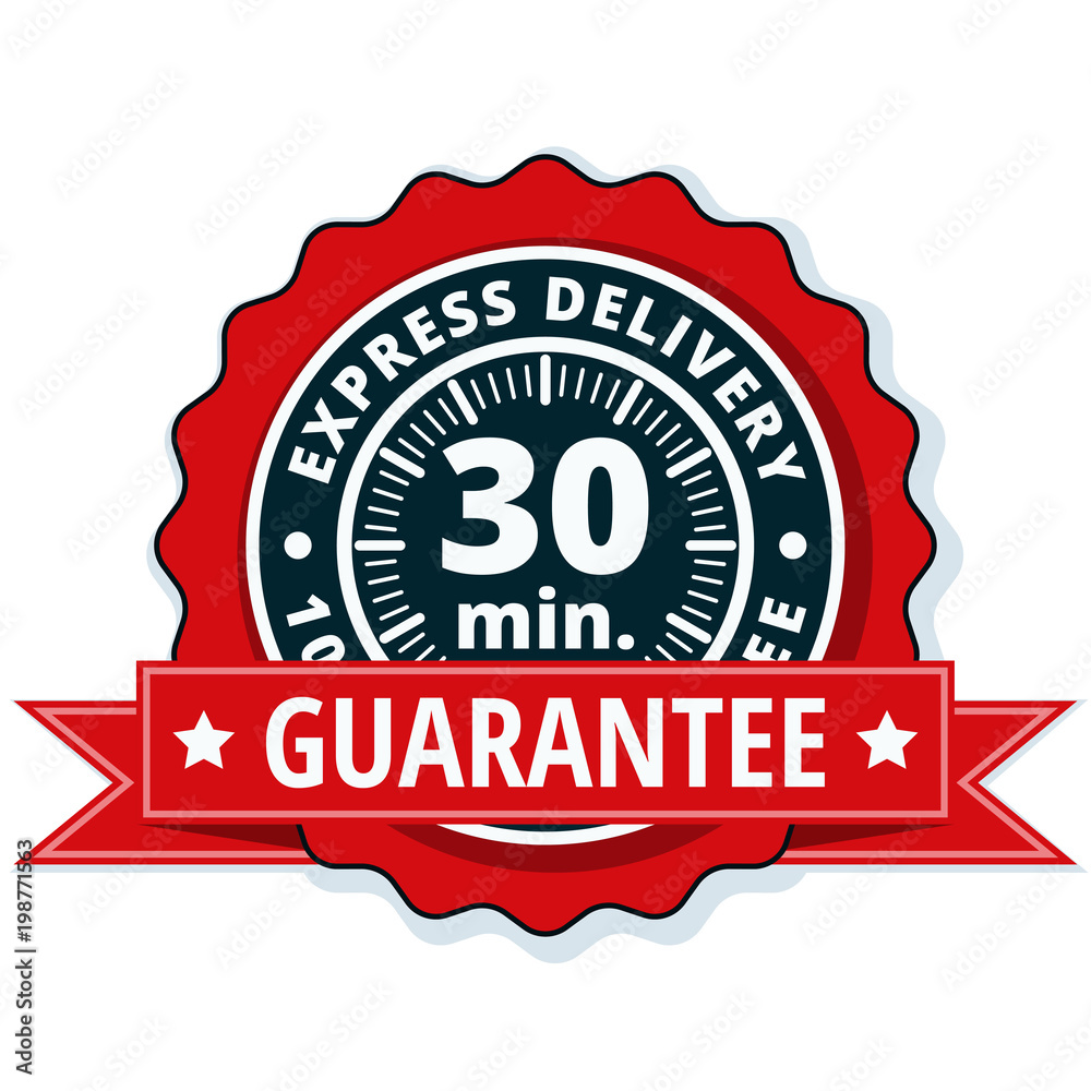 30 minutes Express Delivery illustration 30 minutes Express Delivery illustration