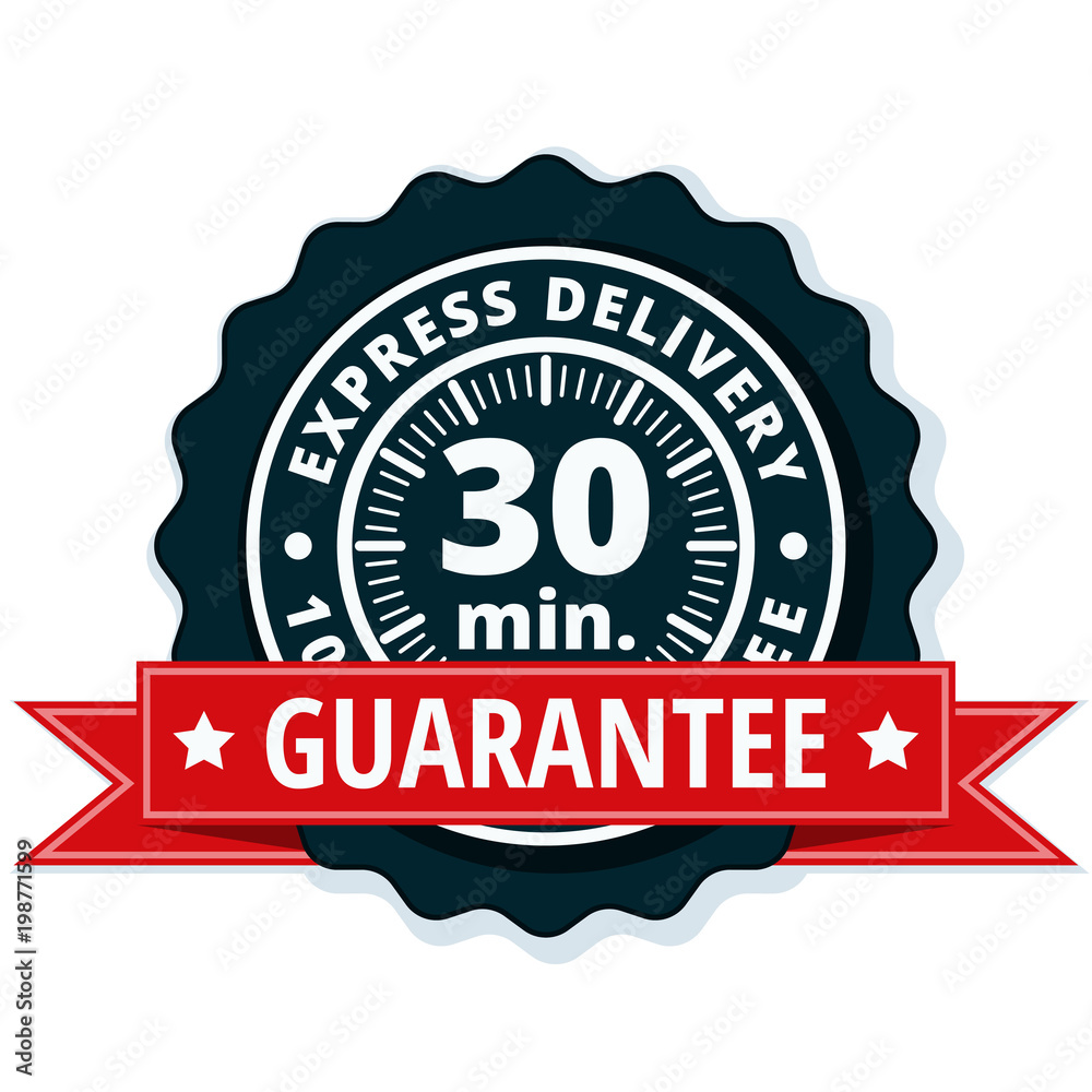 30 minutes Express Delivery illustration 30 minutes Express Delivery illustration