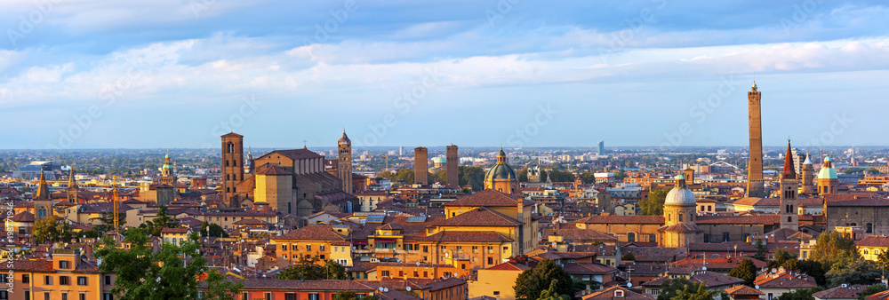 Panoramic view of Bologna - Italy