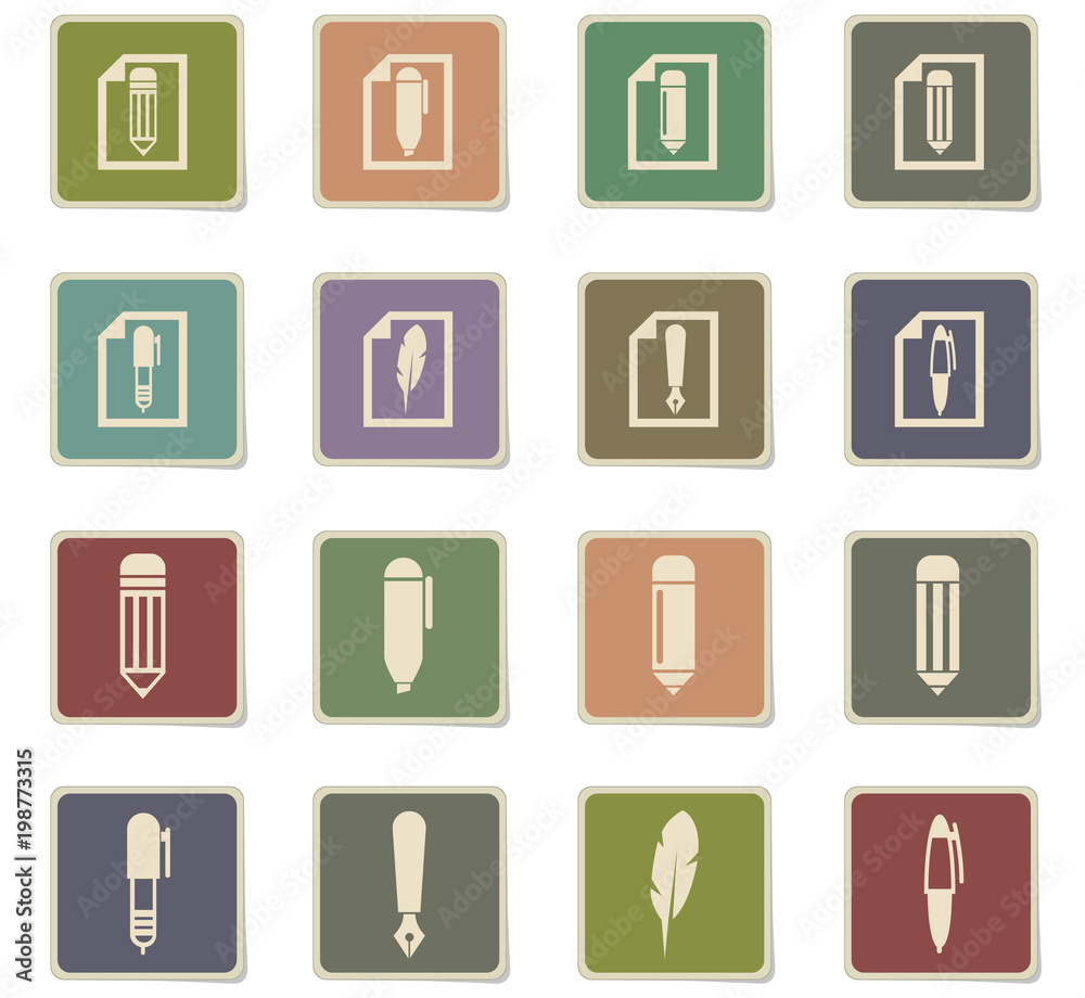 edit icon set edit icon set