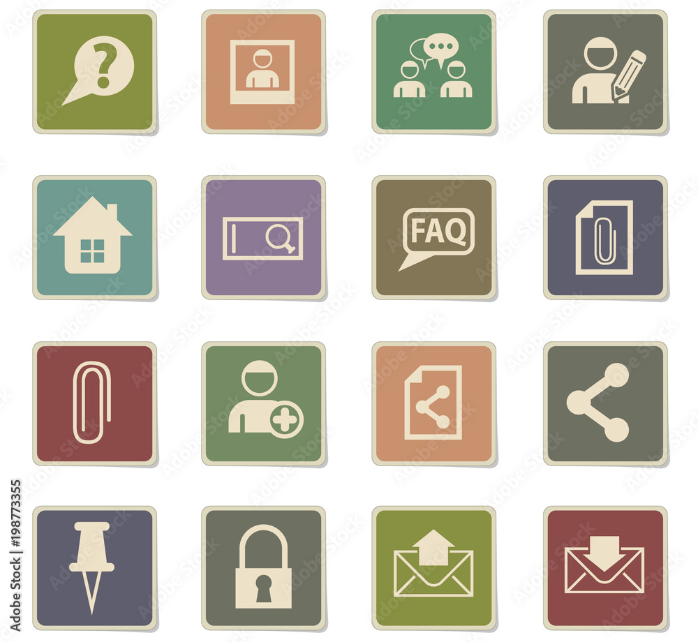 forum interface icon set forum interface icon set