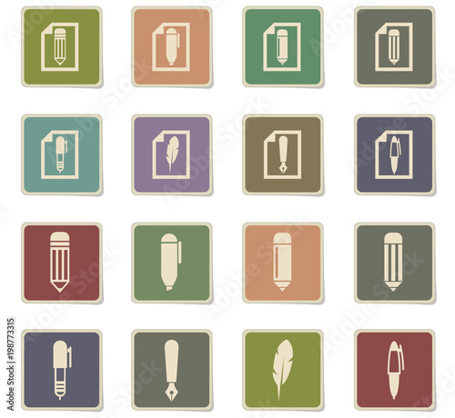 edit icon set