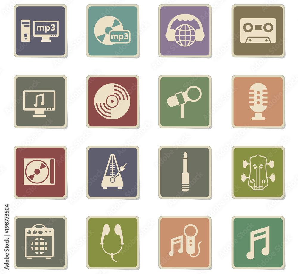 music icon set music icon set
