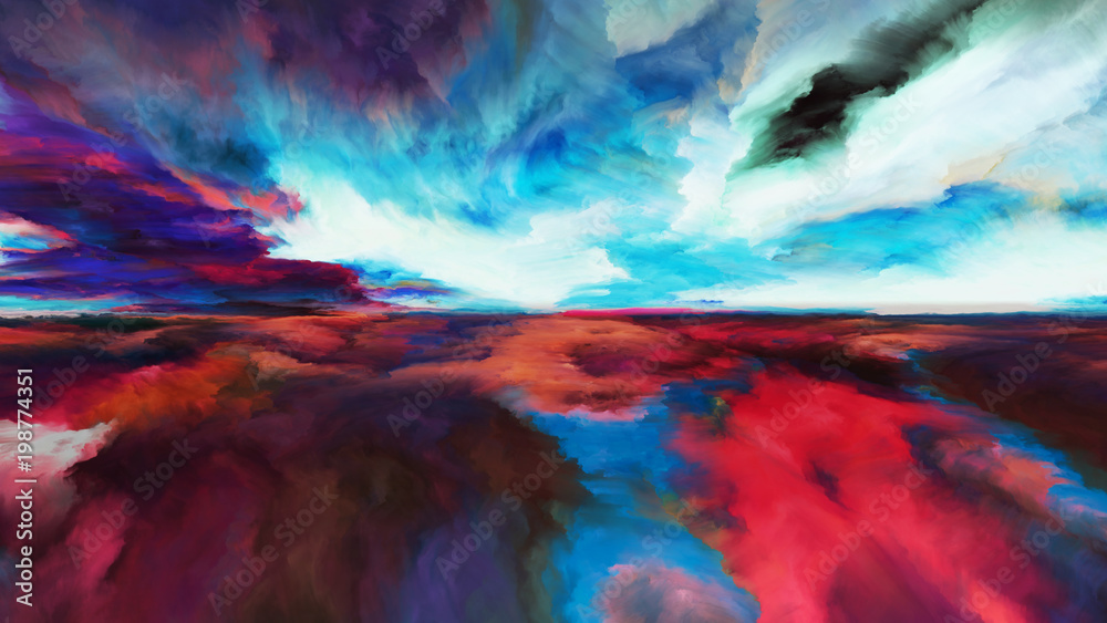 Evolving Abstract Landscape