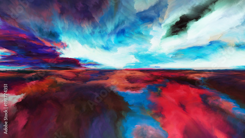 Evolving Abstract Landscape