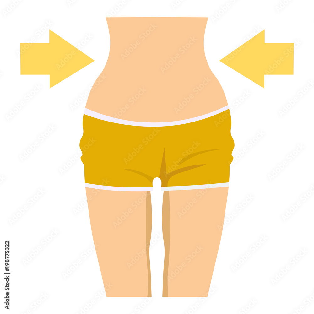 Thin Woman With A Thin Waist And Ribs Stock Photo, Picture and