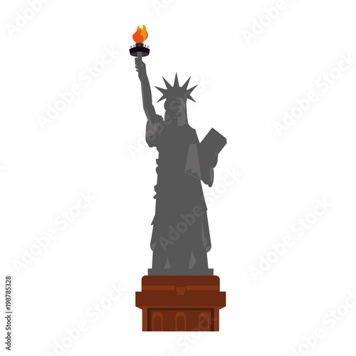 Liberty statue of NY vector illustration graphic design