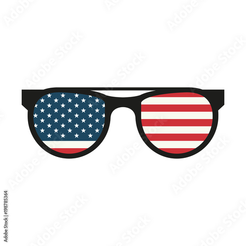 USA sunglasses style vector illustration graphic design