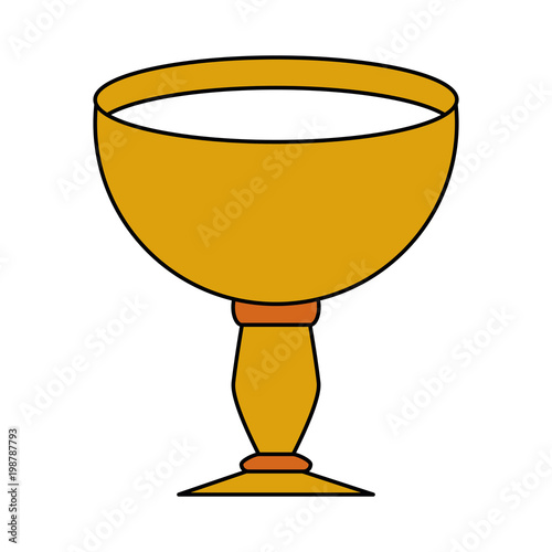 Sacred chalice symbol vector illustration graphic design