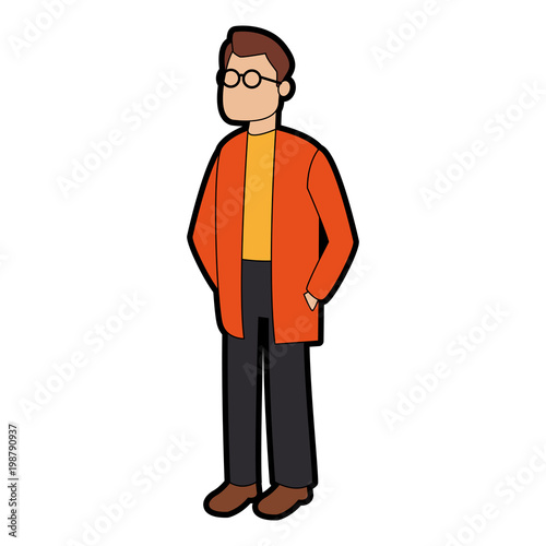 Doctor man cartoon vector illustration graphic design