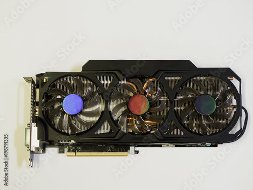 graphics card top view