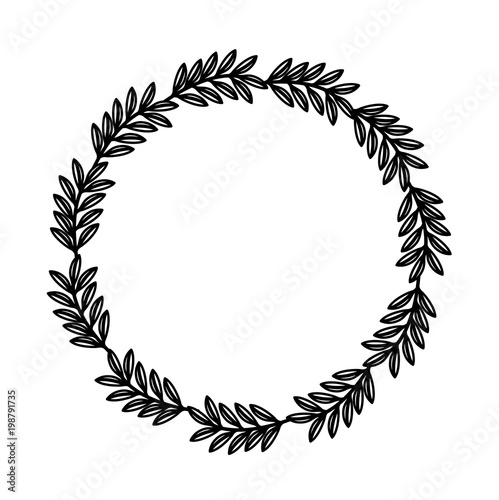 wreath branches natural foliage image