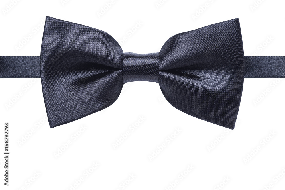 Black bow tie isolated on white background. Black bow tie isolated on white background.