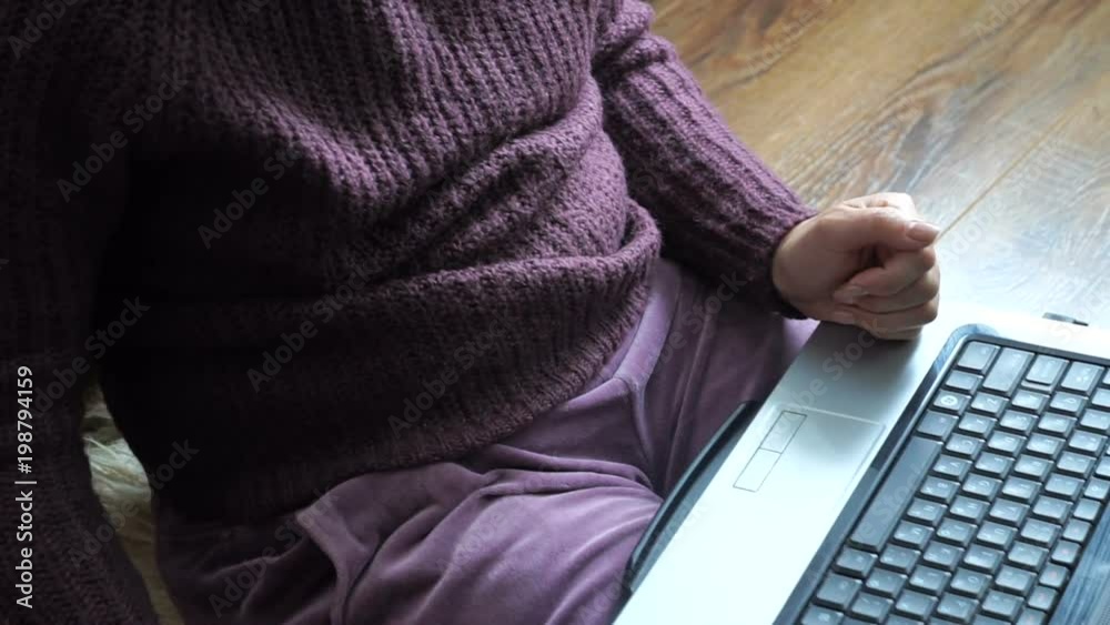 Woman hands typing on computer keyboard. Woman hands typing on computer keyboard.