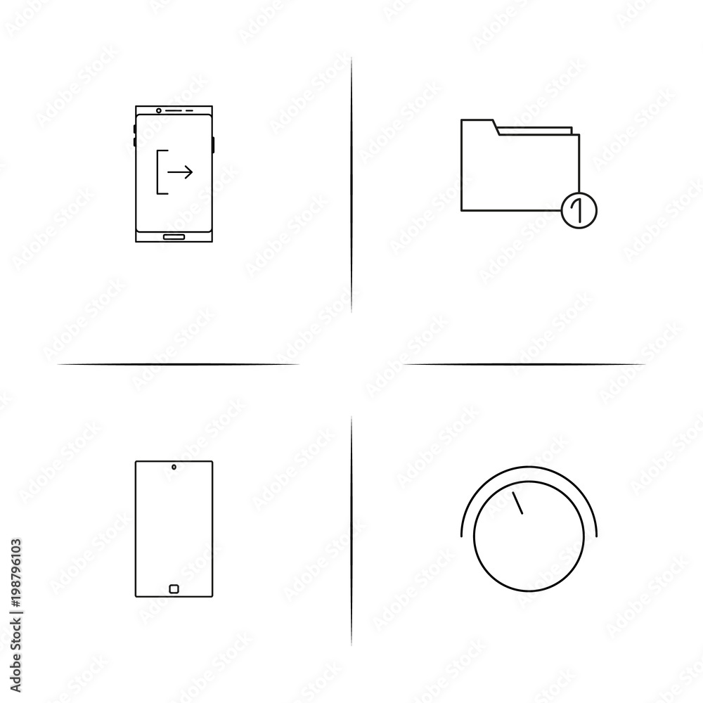 Music simple linear icons set. Outlined vector icons Music simple linear icons set. Outlined vector icons