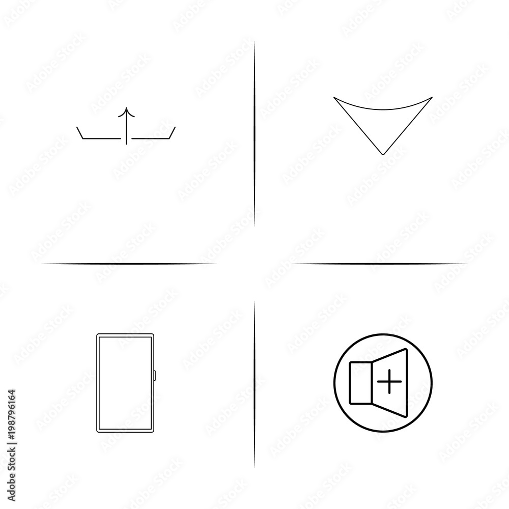 Music simple linear icons set. Outlined vector icons Music simple linear icons set. Outlined vector icons