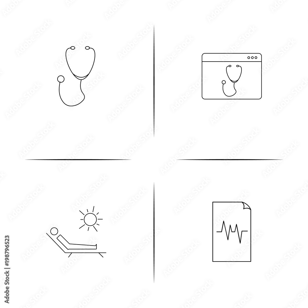 Healthcare And Medical simple linear icons set. Outlined vector icons Healthcare And Medical simple linear icons set. Outlined vector icons