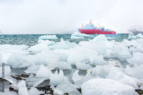 Beautiful landscape and scenery in Antarctica