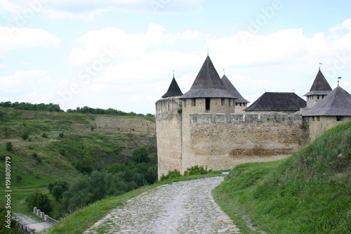  Khotyn fortress of the X-XVIII centuries. One of the Seven Wonders of Ukraine. The city of Khotyn is located on the border of Khmelnytsky and Chernivtsi regions. © Ivanyakov