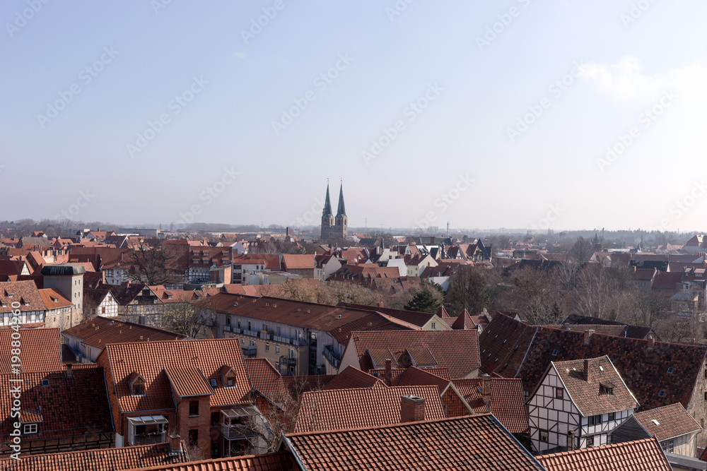 Blick über die Welterbestadt Quedlinburg