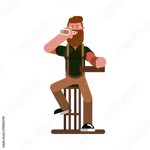 Man sitting in bar