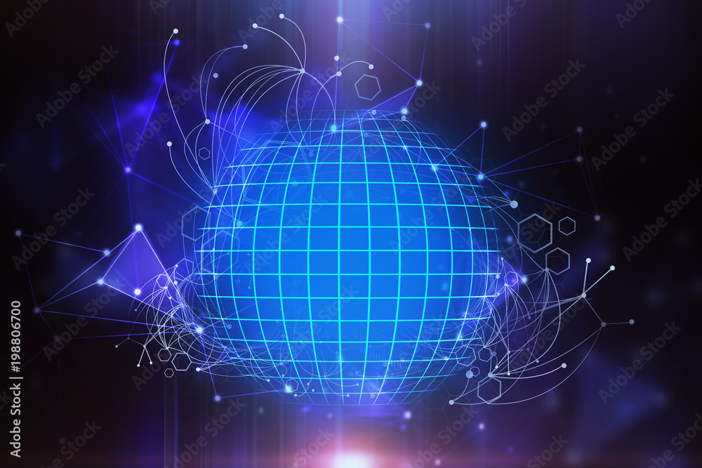 Obraz premium Abstract globe background