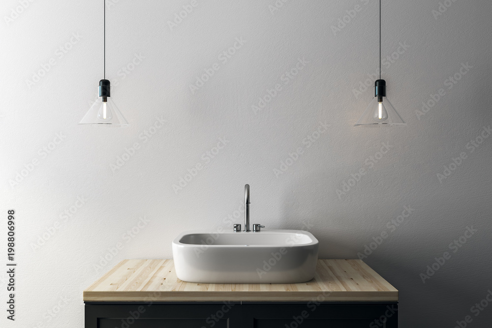 Sink with copy space Stock Photo | Adobe Stock
