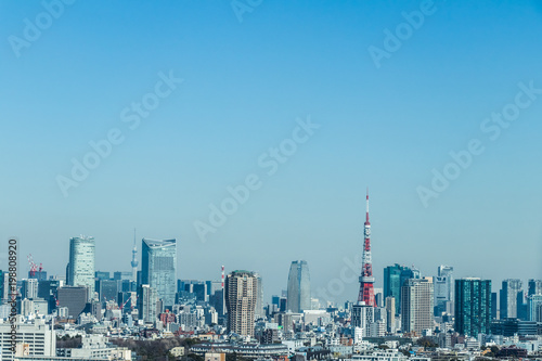 東京渋谷から高層ビルを望むOverlooking the Tokyo from Shibuya