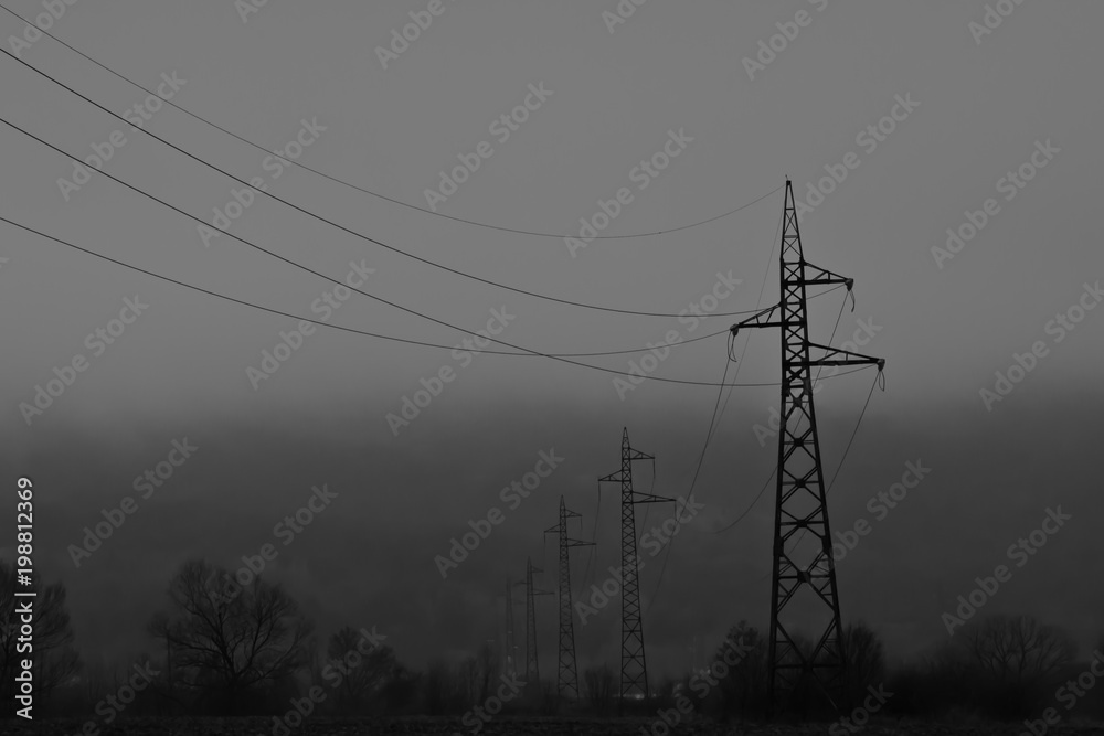Fototapeta premium Power pole