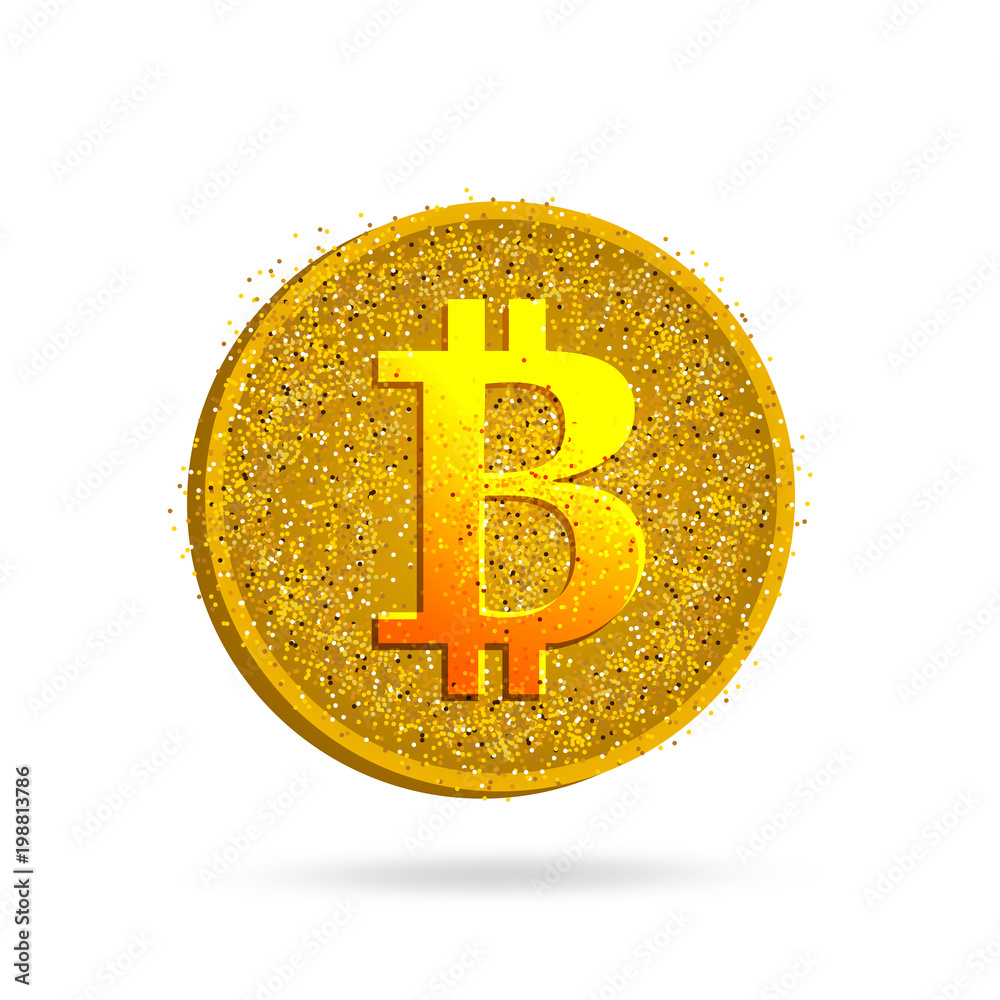 The letter B - the financial sign bitcoin The letter B - the financial sign bitcoin