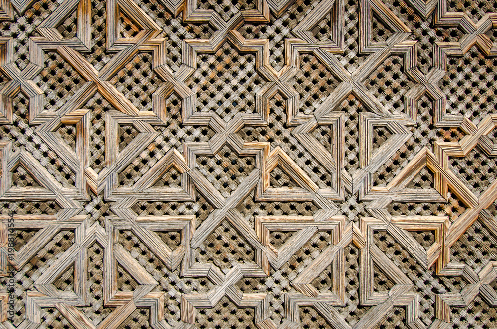 Islamic wood pattern Morocco