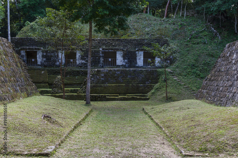 Ruins of the ancient Mayan city Yaxha, Guatemala