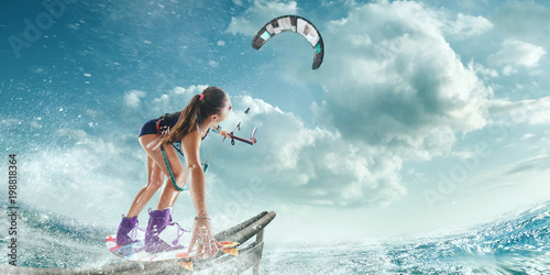 kitesurfing