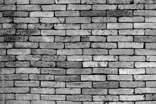 Gray stone wall, background, texture, black and white